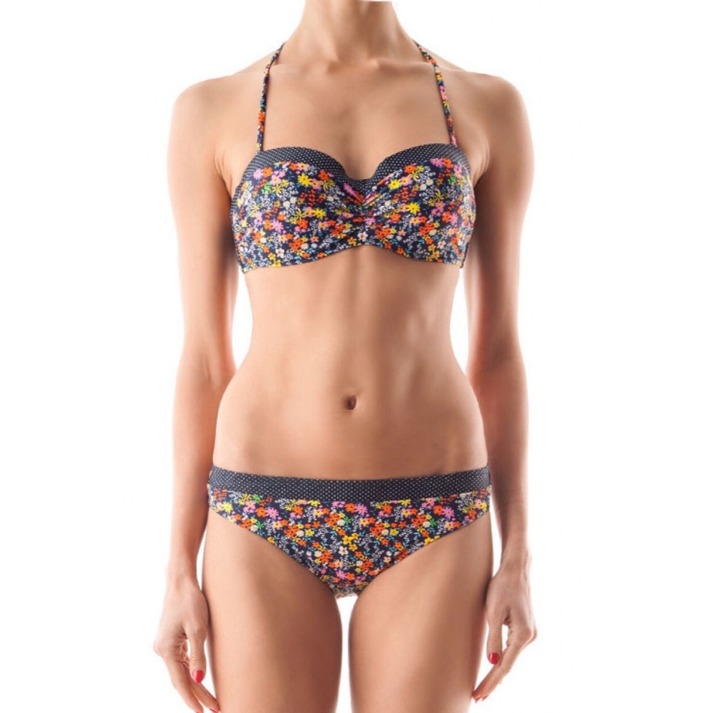 Floral Print Halter Bikini Set new